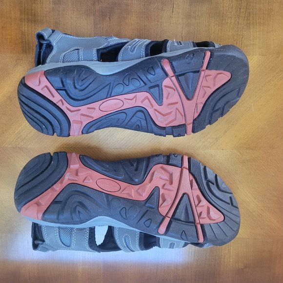 Men's Eddie Bauer Tommy Slip-On Grey Bump Toe Sandals - Picture 14 of 15